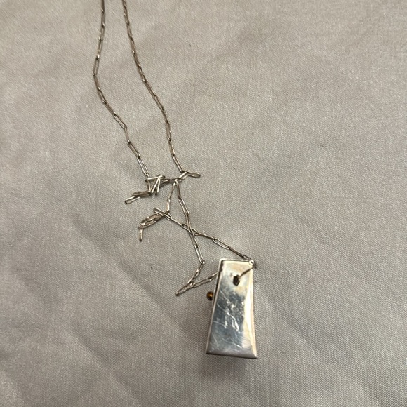 Anne Harvey Sterling Silver Purse Necklace.  34” sterling chain. Vintage - Picture 13 of 13